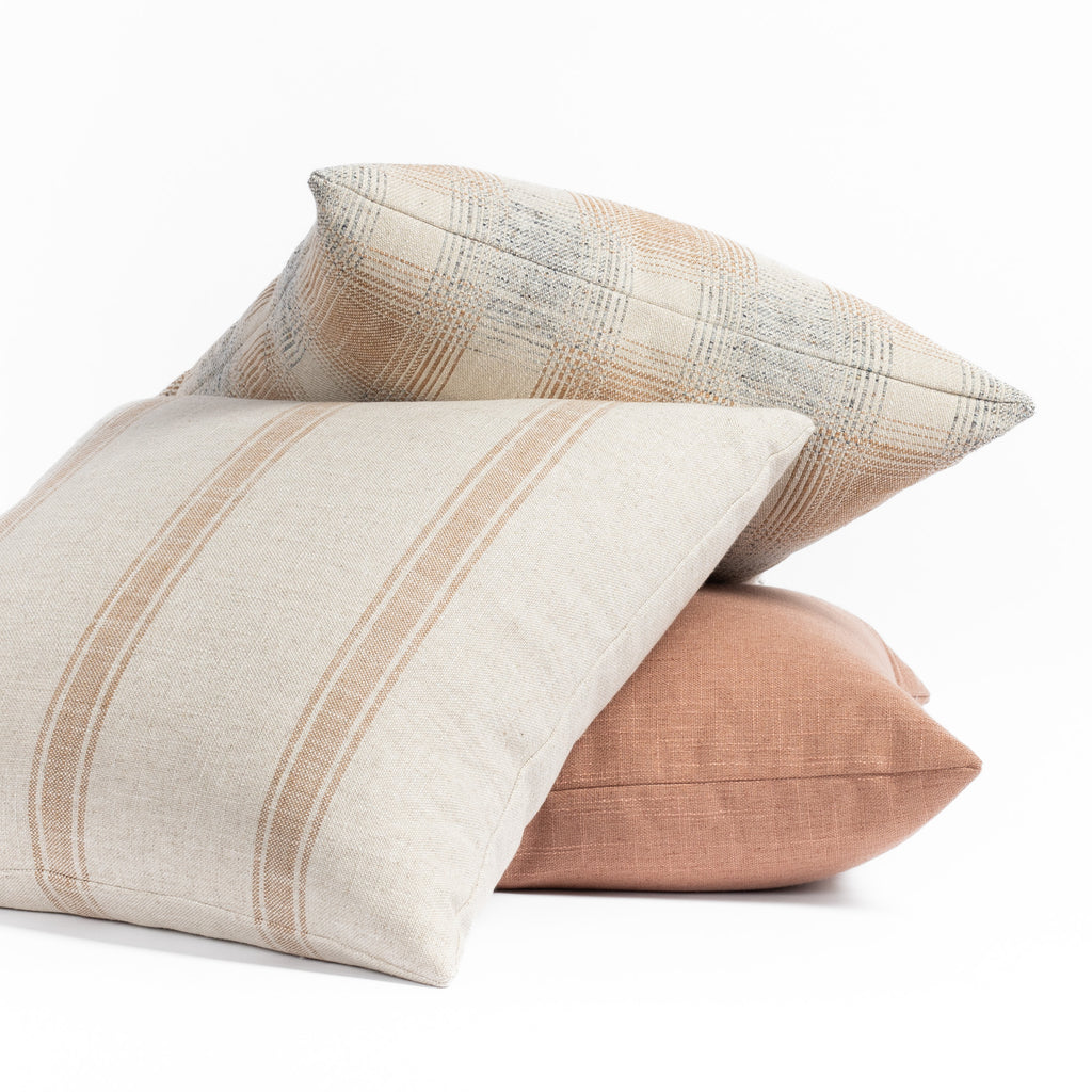 Tonic Living Pillow Combo - Cove, Theo Stripe and Hollis Terracotta