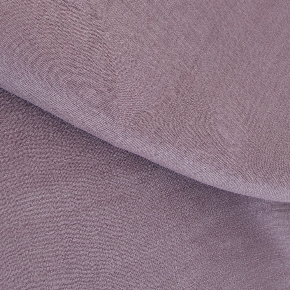 Tuscany Linen Dusted Plum, a muted purple drapery fabric from Tonic Living