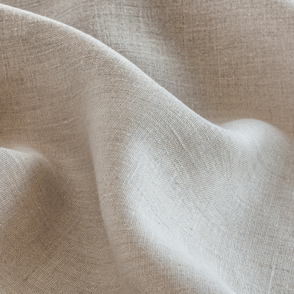 Tuscany Linen, a natural greige linen drapery fabric from Tonic Living